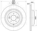 Brzdov kotou HELLA PAGID ‐ HPG 8DD 355 132-661