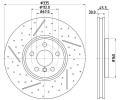 Brzdov kotou HELLA PAGID ‐ HPG 8DD 355 133-091