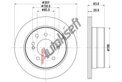 HELLA PAGID Brzdov kotou PRO HPG 8DD 355 134-921, 8DD 355 134-921