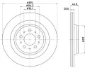 HELLA PAGID Brzdov kotou PRO - 335 mm ‐ HPG 8DD 355 134-951