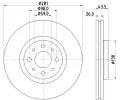 Brzdov kotou HELLA PAGID ‐ HPG 8DD 355 134-971