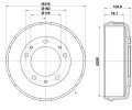 Brzdov buben HELLA PAGID ‐ HPG 8DT 355 300-451