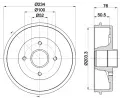 HELLA PAGID Brzdov buben HPG 8DT 355 300-611, 8DT 355 300-611