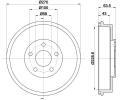 Brzdov buben HELLA PAGID ‐ HPG 8DT 355 300-911