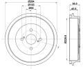 Brzdov buben HELLA PAGID ‐ HPG 8DT 355 302-711