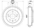 Brzdov buben HELLA PAGID ‐ HPG 8DT 355 303-391