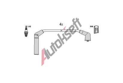 HCO Sada kabel pro zapalovn Hueco HUC 134117, 134117