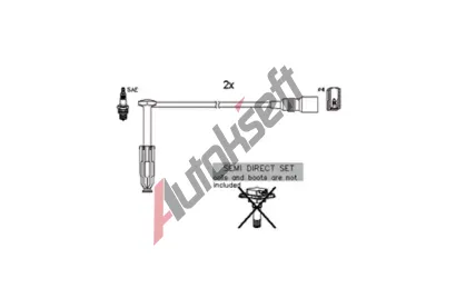 HCO Sada kabel pro zapalovn Hueco HUC 134122, 134122