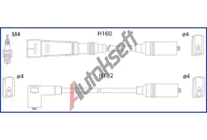HCO Sada kabel pro zapalovn Hueco HUC 134706, 134706