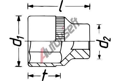 HAZET Sada �esti�heln�kov�ch n�str�ek HZT 1000AZ-1.1/4, 1000AZ-1.1/4