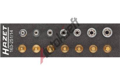 HAZET Sada nad TORX, Safety-Insert-System HZT 163-251/14, 163-251/14