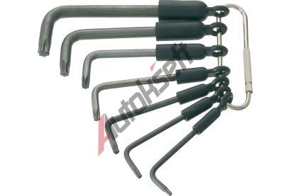 HAZET Sada zahnutch roubovk TORX HZT 2115-T/7R, 2115-T/7R