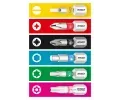 HAZET Set - roubovk - nstavec (bity) HZT 2200SC-31, 2200SC-31