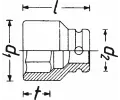 HAZET Rzov hlavice HZT 2521S-1, 2521S-1