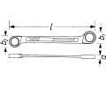 HAZET Kl se dvma oky HZT 610N-16X17, 610N-16X17