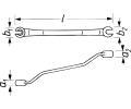 HAZET Kl se dvma oky HZT 612N-10X11, 612N-10X11