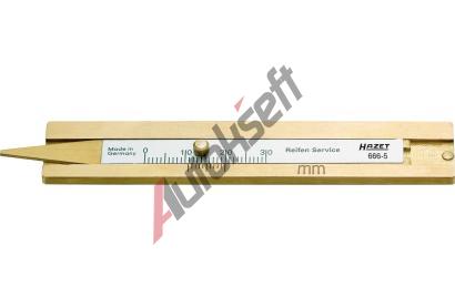 HAZET Tester, tlak pneumatik, hloubka profilu HZT 666-5, 666-5