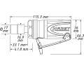 HAZET Pm bruska (stlaen vzduch) Mini die grinder straight design HZT 9032M-1, 9032M-1