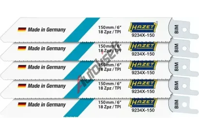 HAZET Sada listů pily, šavlová pila HZT 9234X-150/5, 9234X-150/5 HAZET Sada listů pily, šavlová pila HZT 9234X-150/5, 9234X-150/5
