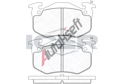 ICER Sada brzdovch destiek - kotouov brzda IC 180649, 180649