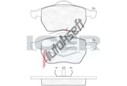 ICER Sada brzdovch destiek - kotouov brzda IC 181131, 181131