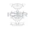 ICER Sada brzdovch destiek - kotouov brzda ‐ IC 181249