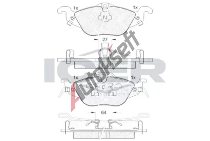 ICER Sada brzdovch destiek - kotouov brzda IC 181249, 181249