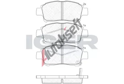 ICER Sada brzdovch destiek - kotouov brzda IC 181304, 181304