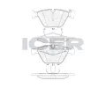 ICER Sada brzdovch destiek - kotouov brzda ‐ IC 181577