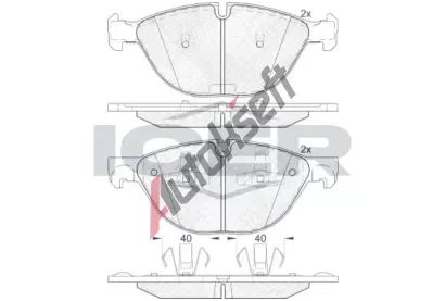 ICER Sada brzdovch destiek IC 181905, 181905