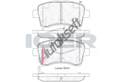 ICER Sada brzdov�ch desti�ek IC 181933, 181933