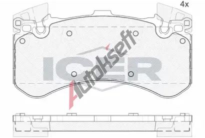 ICER Sada brzdovch destiek IC 182070, 182070