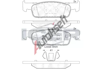 ICER Sada brzdovch destiek IC 182115, 182115