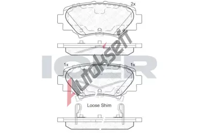 ICER Sada brzdovch destiek IC 182169, 182169