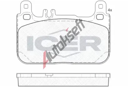 ICER Sada brzdovch destiek IC 182173, 182173