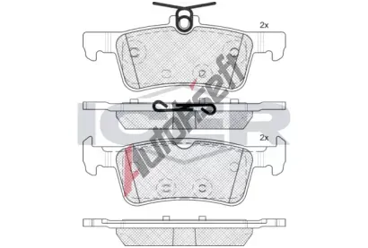 ICER Sada brzdovch destiek IC 182174-208, 182174-208