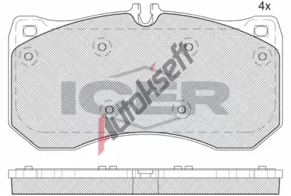 ICER Sada brzdovch destiek IC 182185, 182185