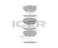 Sada brzdových destiček ICER ‐ IC 182189 Sada brzdových destiček ICER ‐ IC 182189