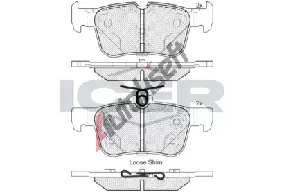 ICER Sada brzdov�ch desti�ek IC 182198, 182198