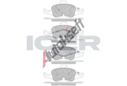 ICER Sada brzdovch destiek IC 182233, 182233