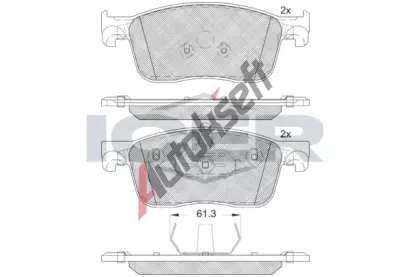 ICER Sada brzdovch destiek IC 182297, 182297