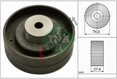 INA Vratn/vodc kladka - ozuben emen IN 532005110, 532 0051 10