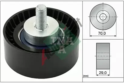 INA Vratn/vodc kladka - klnov ebrov emen IN 532029810, 532 0298 10