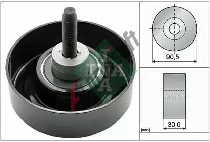INA Vratn/vodc kladka - klnov ebrov emen IN 532040530, 532 0405 30