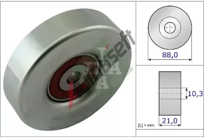 INA Vratn/vodc kladka - klnov ebrov emen IN 532061810, 532 0618 10