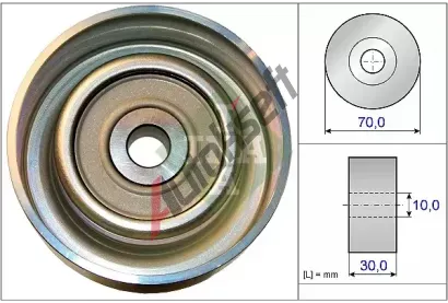 INA Vratná / vodicí kladka drážkového klínového řemenu IN 532073810, 532 0738 10 INA Vratná / vodicí kladka drážkového klínového řemenu IN 532073810, 532 0738 10