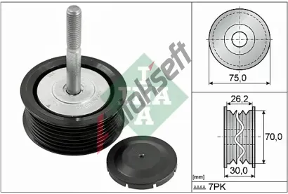 INA Vratná / vodicí kladka drážkového klínového řemenu IN 532079210, IN 532 0792 10 INA Vratná / vodicí kladka drážkového klínového řemenu IN 532079210, IN 532 0792 10