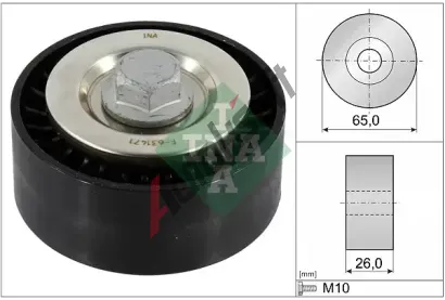 INA Vratn / vodic kladka drkovho klnovho emenu IN 532089610, 532 0896 10