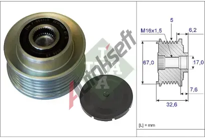 INA P�edstihov� spojka IN 535009710, 535 0097 10