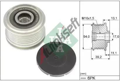 INA Alternátorová volnoběžka IN 535037510, 535 0375 10 INA Alternátorová volnoběžka IN 535037510, 535 0375 10